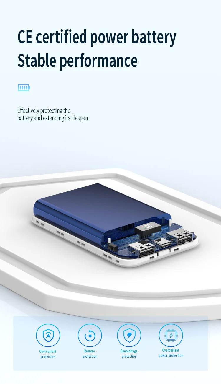 Power bank charger-External Battery Charger for Phone Usbc Mini Power Bank for Battery Case With Wireless Charger Phone 14 13 12 Bower Bank Tidesmit