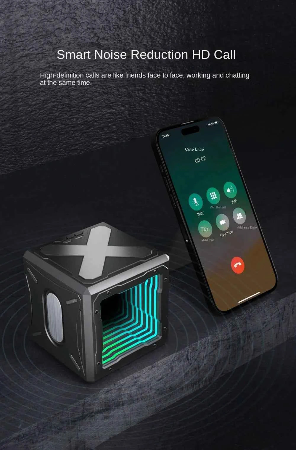 CJH New Mini Portable Wireless Bluetooth Speaker with HIFI Subwoofer, Outdoor Desktop Novelty Gift Small Speaker My Store