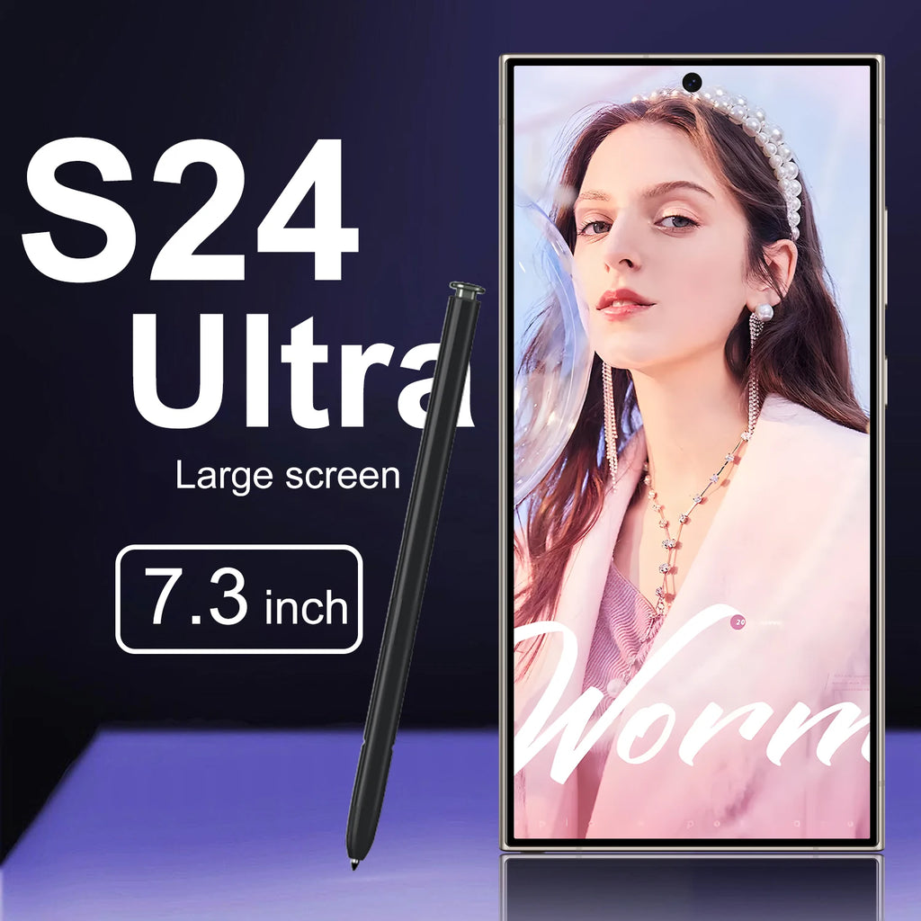 S24 Ultra 5G Smart Phone High Quality 16GB RAM and 1TB Storage Phone Tidesmit
