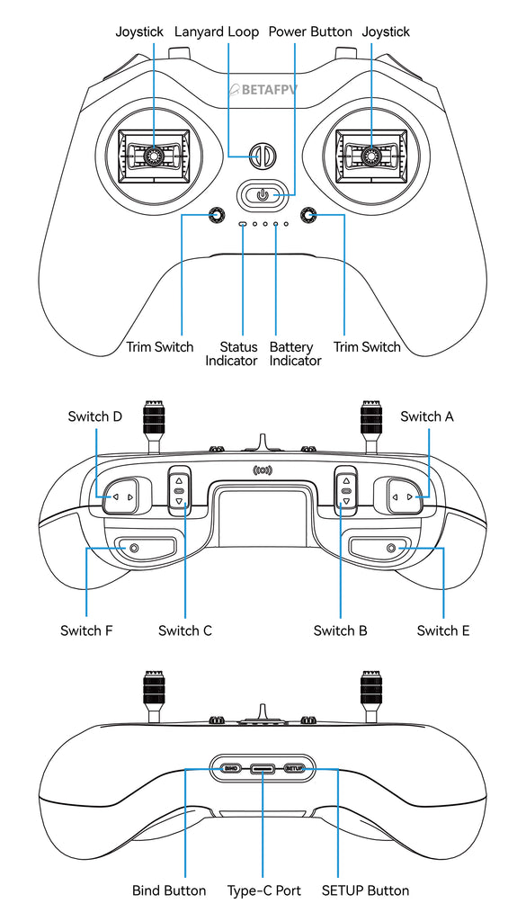 FPV Racing Drone 220mm RTF 4S Brushless Quadcopter Kit Tidesmit