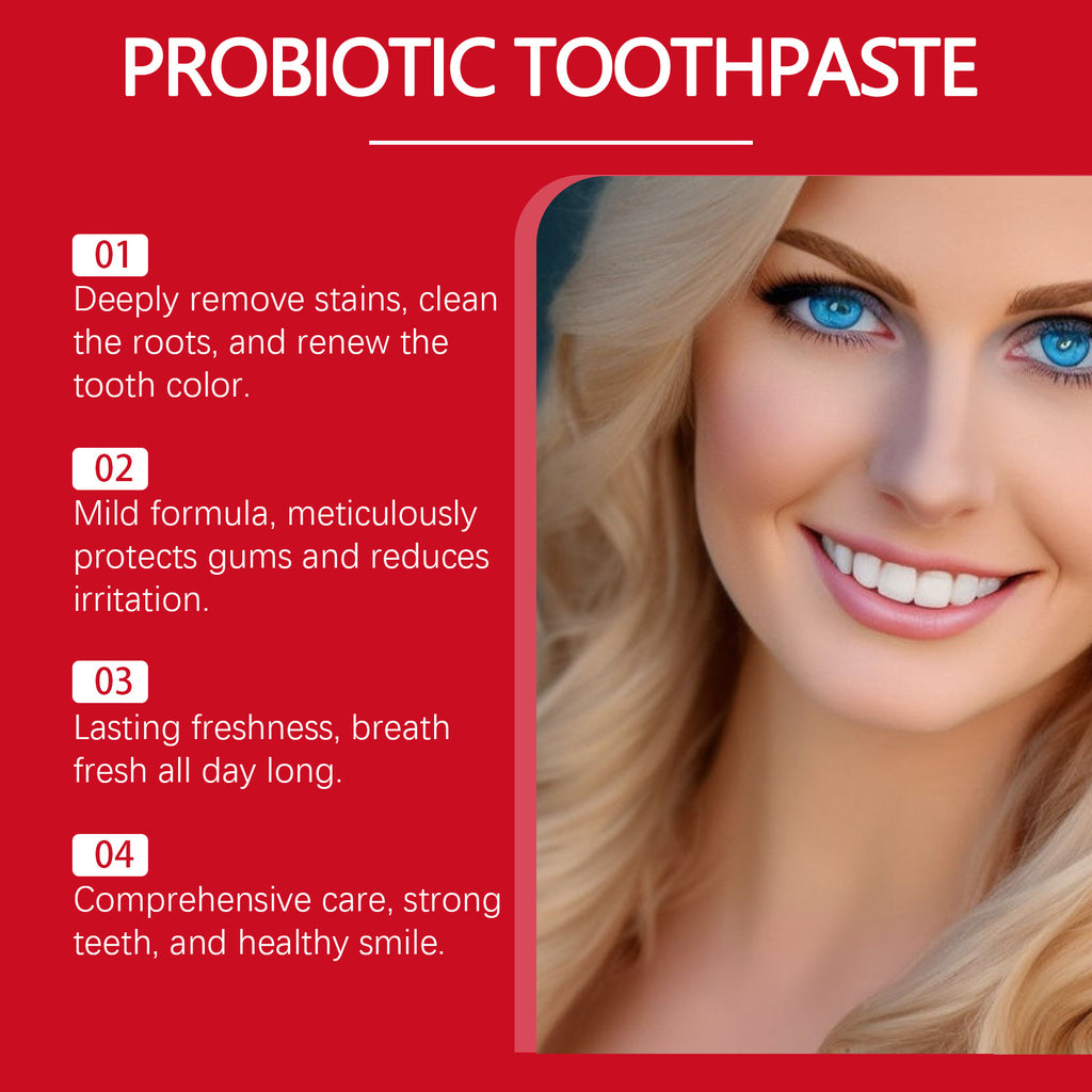Tidesmit SP-8 Probiotic Whitening Toothpaste for plaque removal and fresh breath oral hygiene