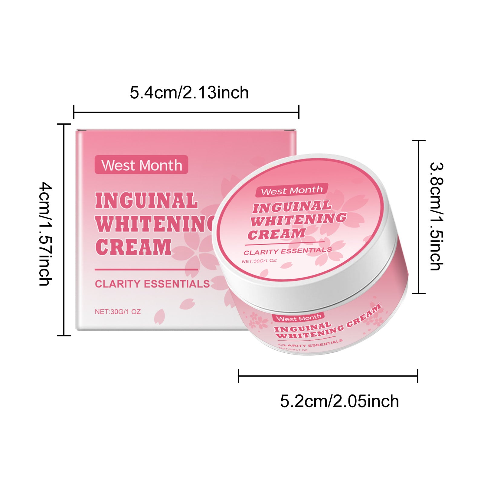 Body Whitening Niacinamide Brighten Cream For Intimate Parts Underarm Bleach Knees Lighten Thigh Inner Korean Skin Care Products