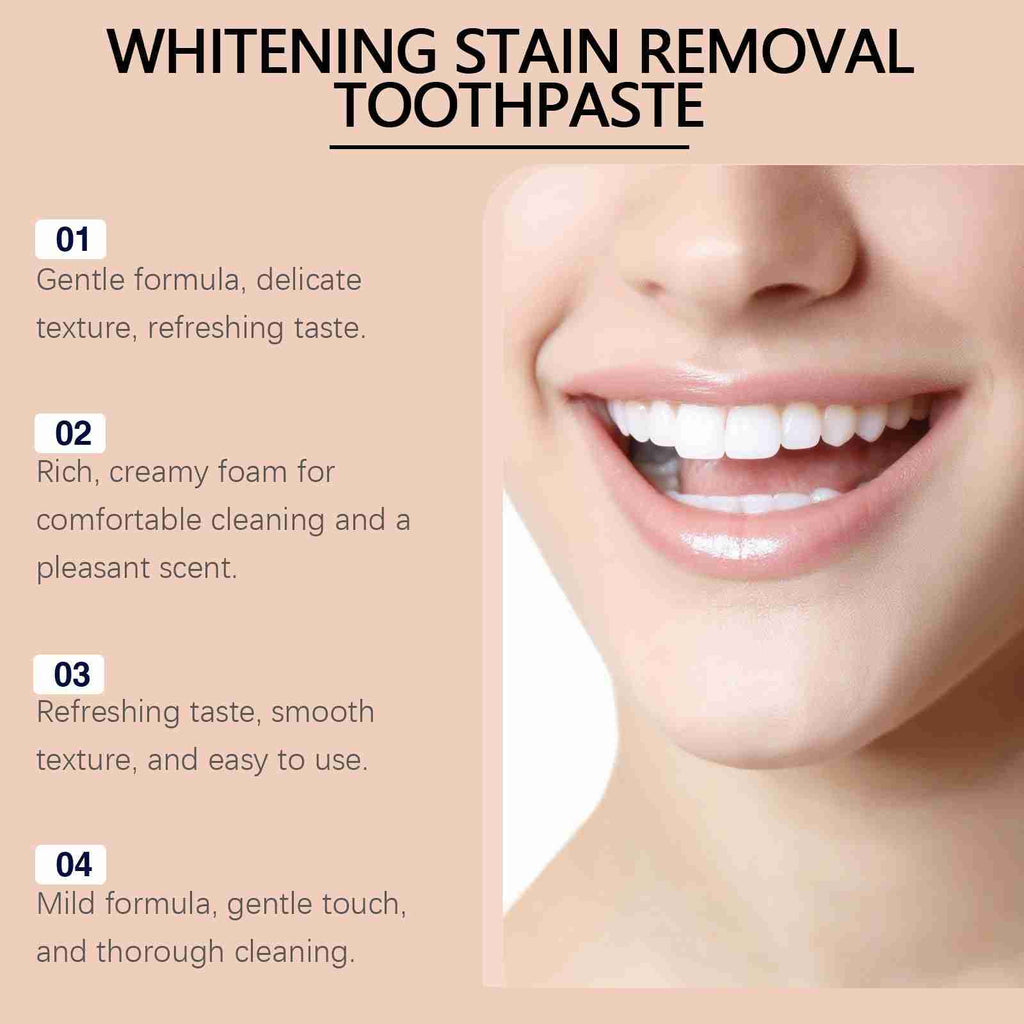 Tidesmit whitening toothpaste for plaque removal, gum protection, and brightening teeth