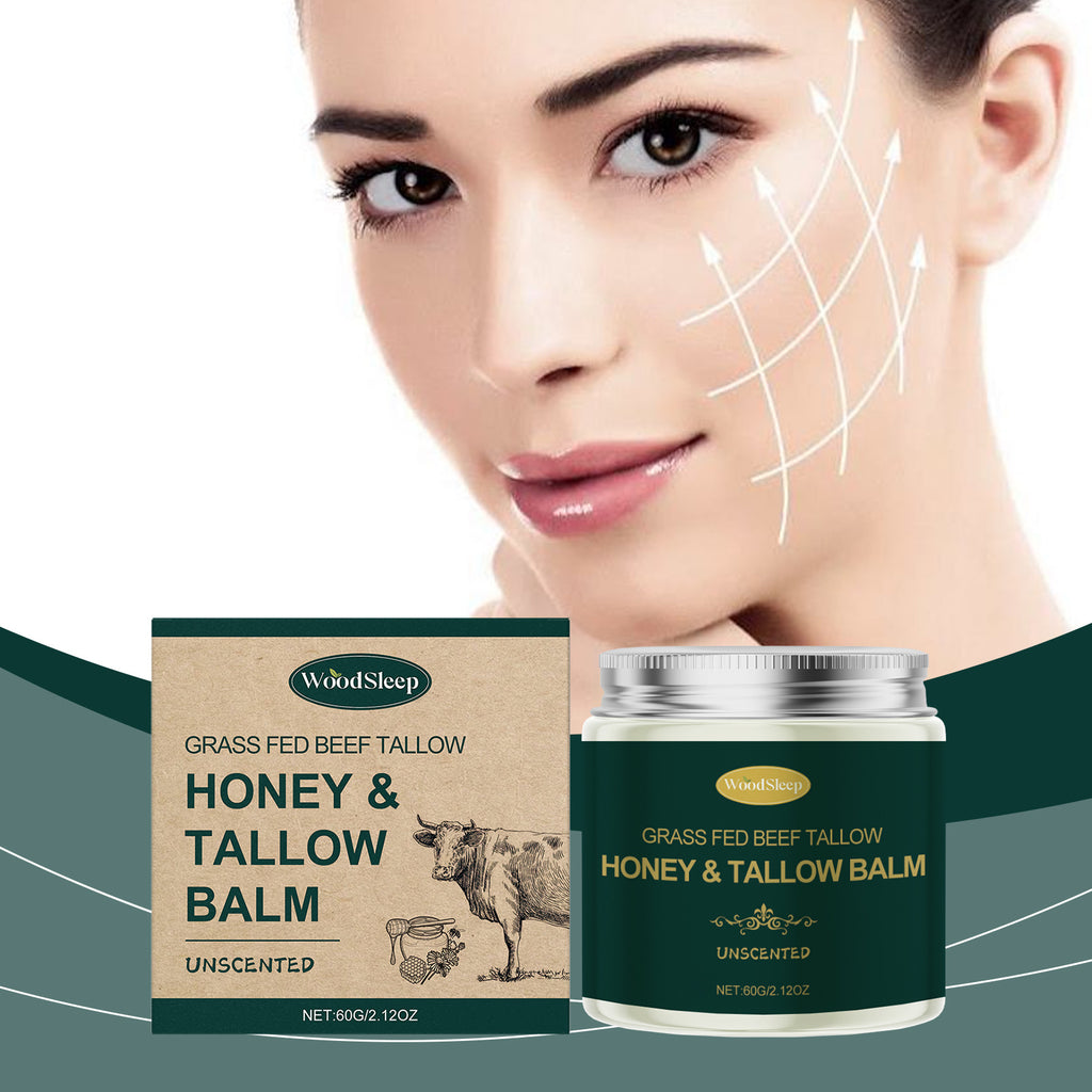 Honey Beef Tallow Moisturizer Nourishing Improve Skin Elasticity Reduce Wrinkles Soften Skin Brightening Facial Hydrating Cream