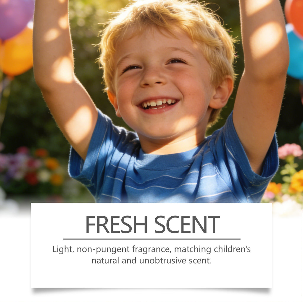 Tidesmit kids antiperspirant deodorant stick for sweat odor control and long-lasting fresh armpit fragrance.