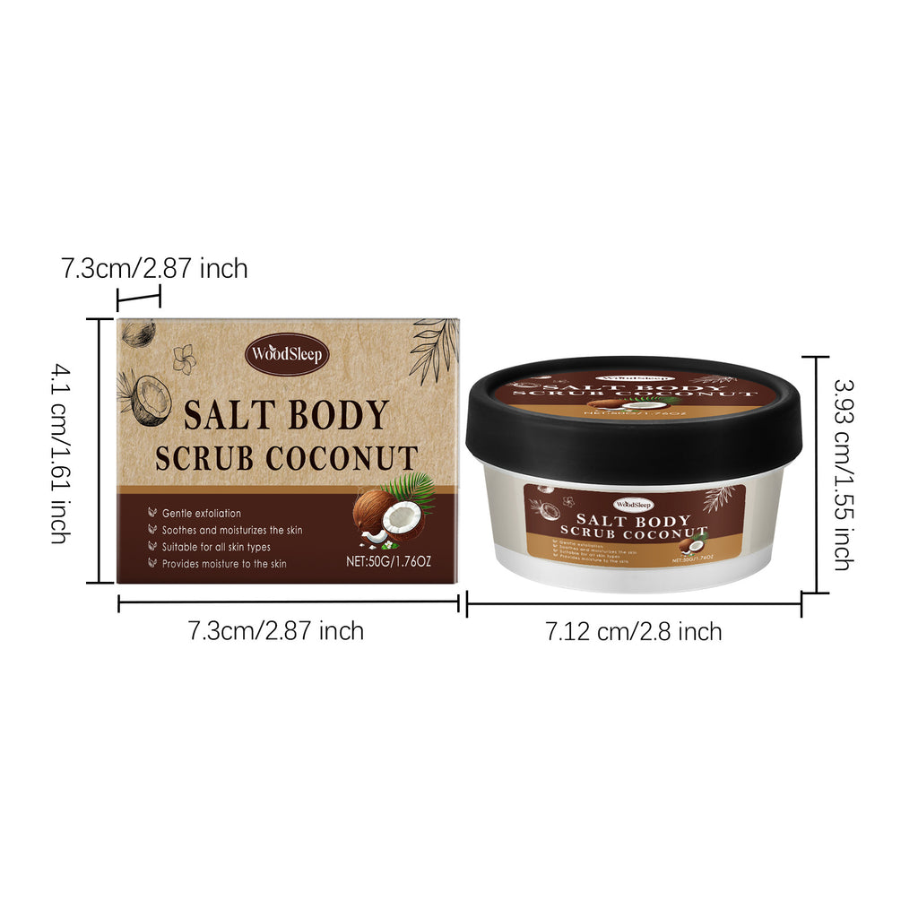 Coconut Body Scrub 50g | Natural Exfoliating Brightening Treatment Scrubs Treatments Tidesmit