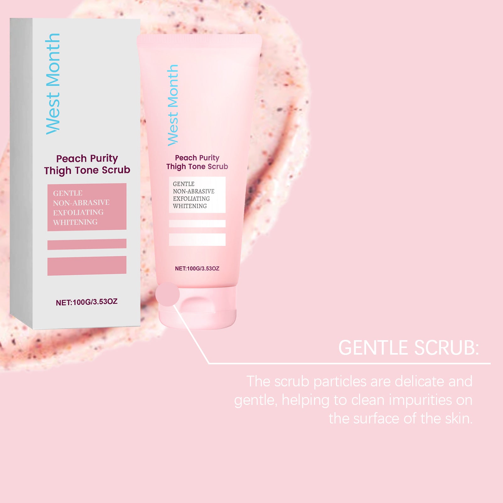 Whitening Body Scrub 100g - Professional Exfoliation for Radiant Skin Scrubs Treatments Tidesmit