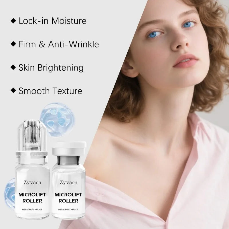 Zyvarn 0.25mm micro infusion serum kit for at-home facial anti-wrinkle care and skin brightening.