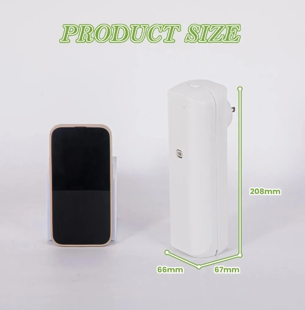 Plug in Wall Fragrance Diffuser Waterless Smart Flavoring Diffuser For Essential Oils Home Room Fragrance Scent Air Machine