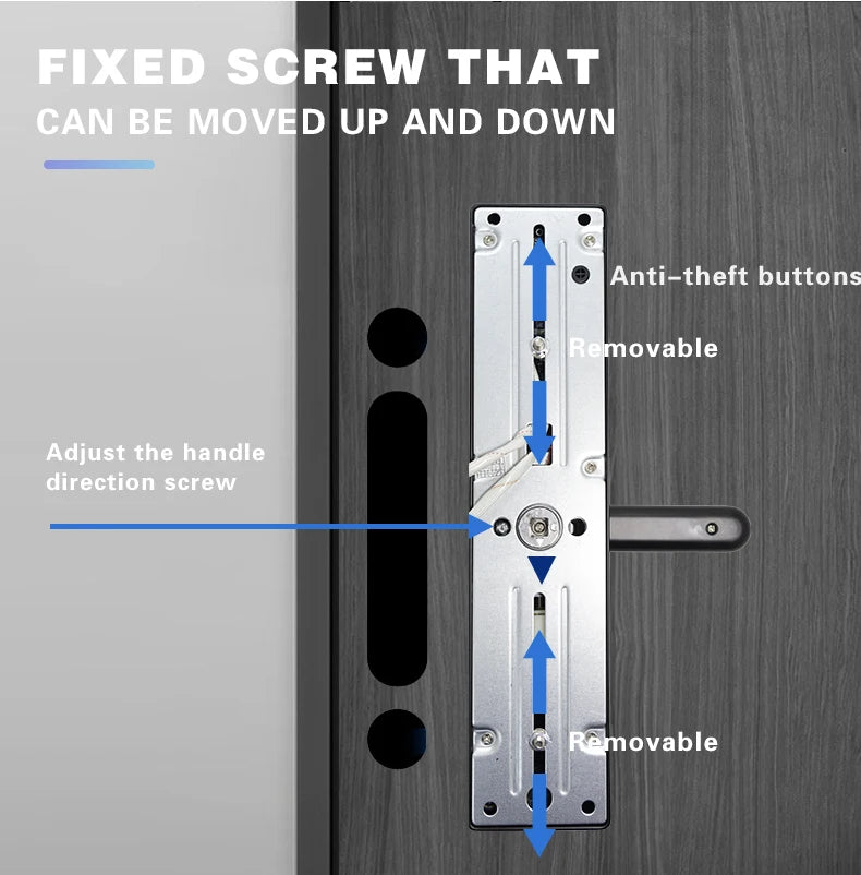 Tuya WiFi Digital Electronic Smart Door Lock with Camera Photo Capture for Residential and Apartment Entrance doors