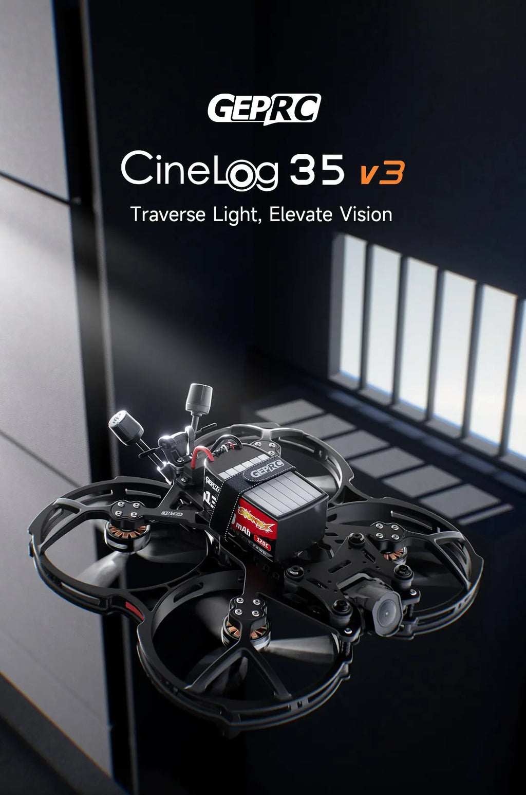 CineLog35 V3 O4 Pro 3-Inch Cinewhoop Drone with ELRS 2.4G Tidesmit