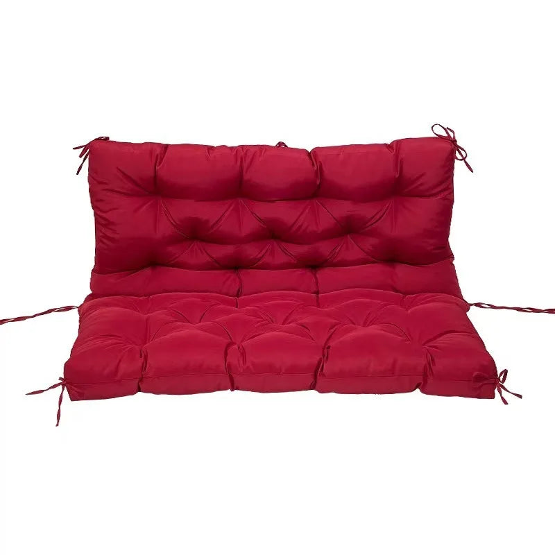 Bench Cushion with Backrest 2 or 3 Seat Swing Replacement Cushions Overstuffed for Garden Patio Furniture Loveseat Swing Outdoor