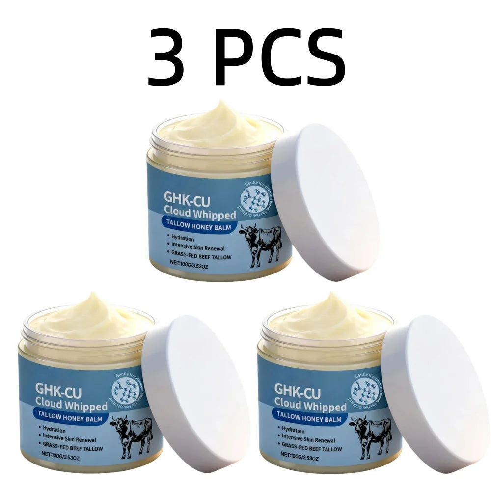 100g Copper Peptide Tallow Honey Balm - Methylene Blue Anti-Aging Gentle Nourish Moisturizing Face & Body Skin Care Cream