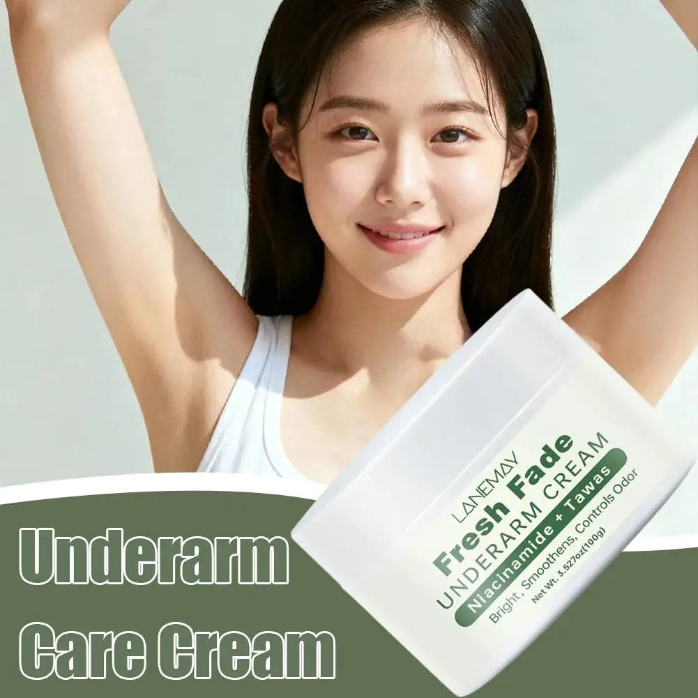 Fresh Fade UNDERARMCREAM Cream Niacinamide Brightens,Smoothens,Controls Odor  Underarm Skin Care Moisturizing  Body Lotion 100g