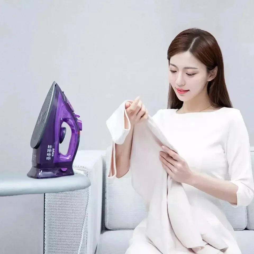 Tidesmit Lofans YD-012V cordless steam iron showing 280ml water tank and fast 35s warm-up feature for garment care.