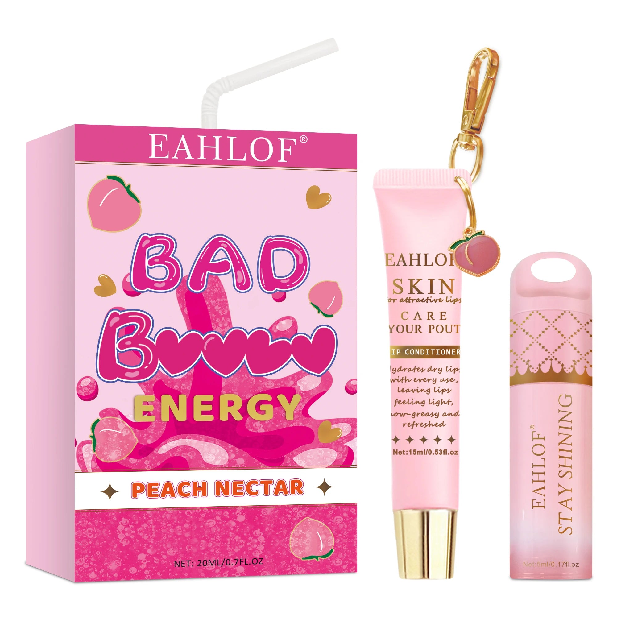 Moisturizing Lip Balm Mask - Intensive 15ml Treatment for Dry Lips Lip Care PEACH NECTAR 15ml Tidesmit