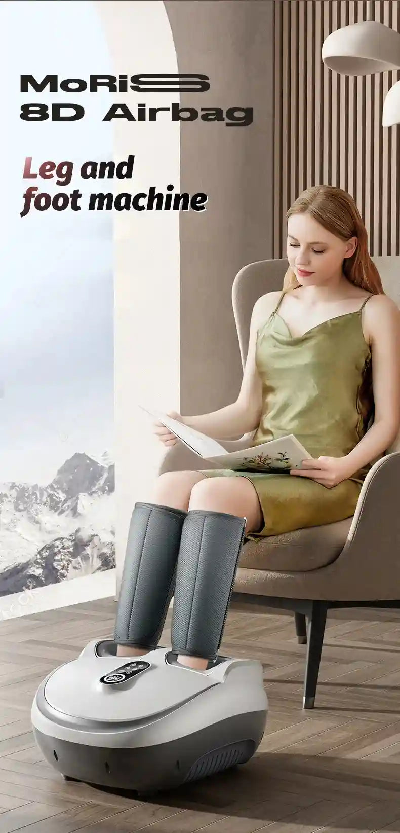 Electric Foot Massager: Shiatsu Deep Tissue Heat Therapy by Tidesmit Massage Roller Tidesmit