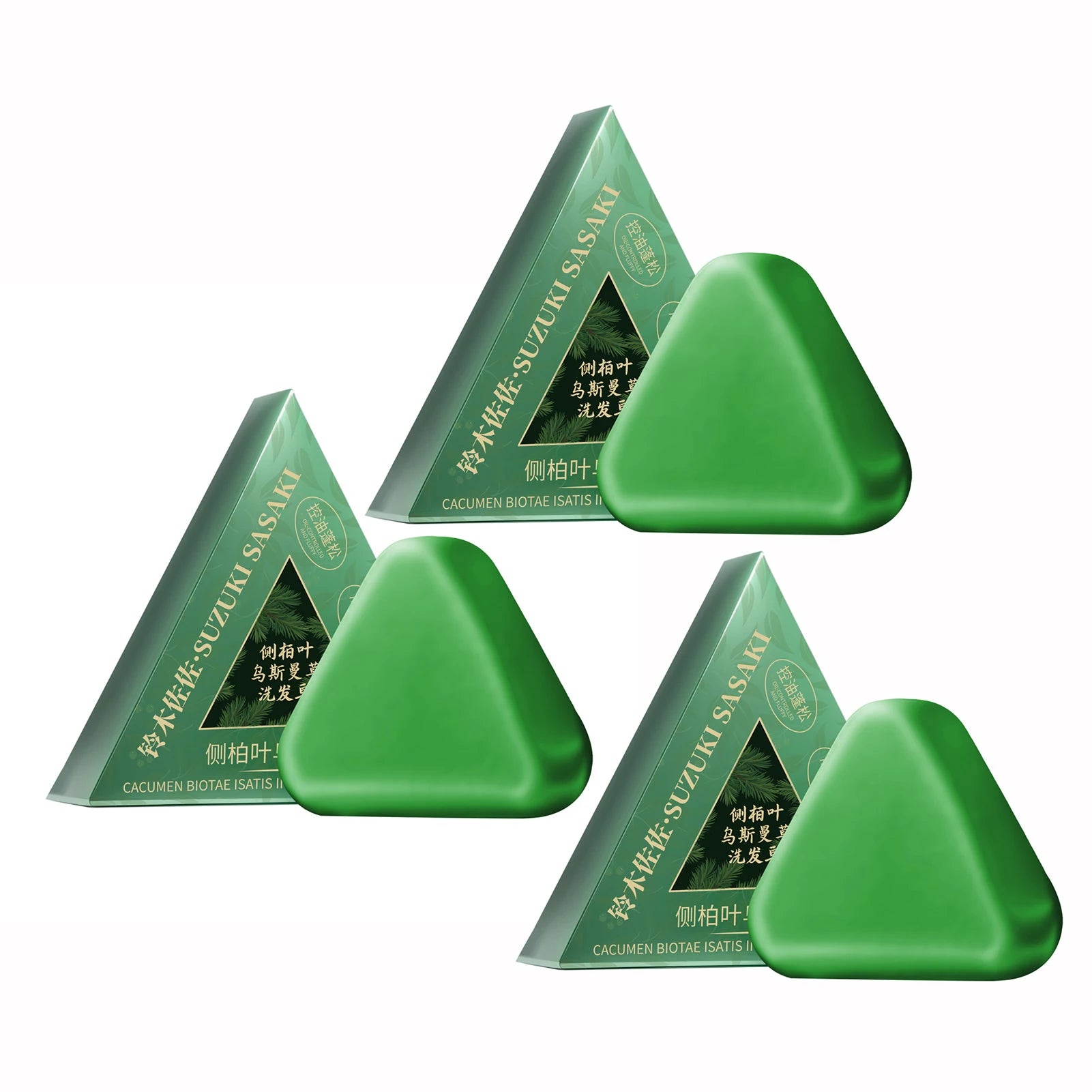 Nature Seven Green Soaps Shampoo Usman Grass Hair Growth Shampoo Bar Thickening Strengthens Hair for Women Men Hair Scalp Care