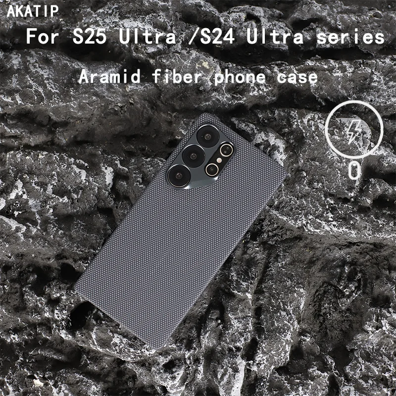 Samsung Galaxy S25 Ultra Aramid Fiber Slim Phone Case | Tidesmit B W M Ring Tidesmit