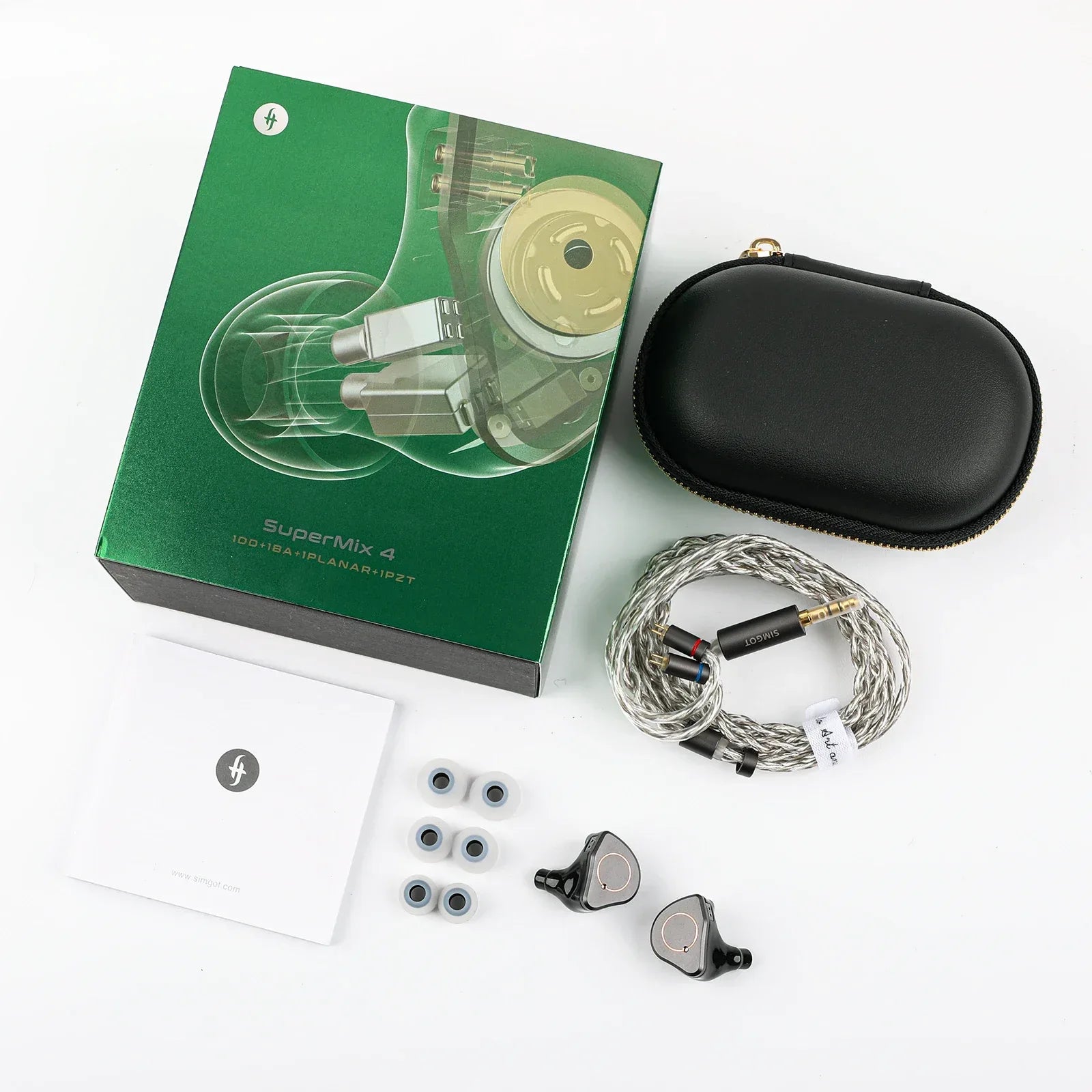 SIMGOT SuperMix 4 Hybrid IEM Earphones: Quad Driver HiFi by Tidesmit Tidesmit
