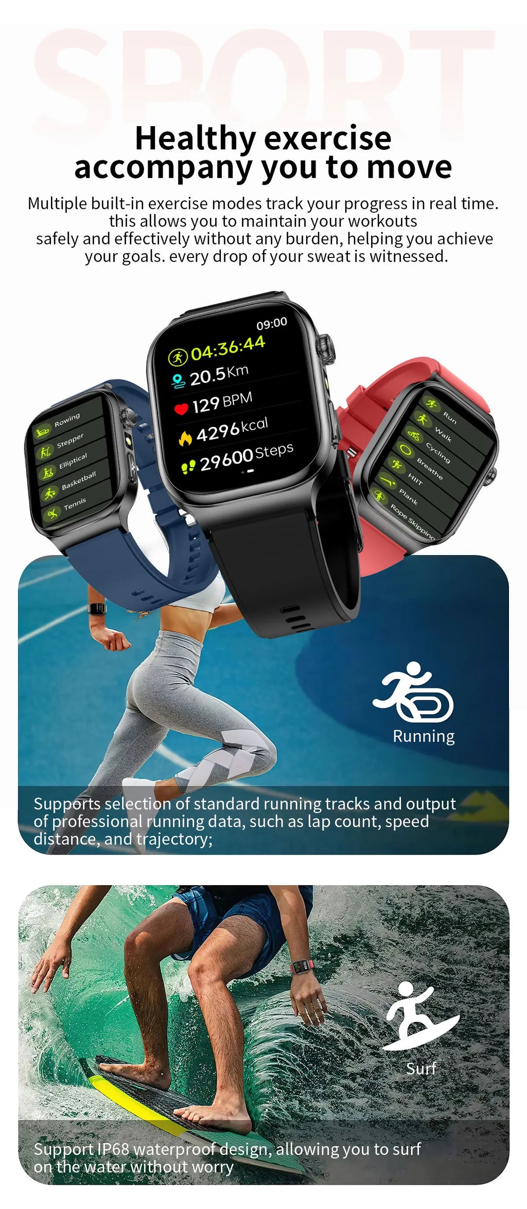 2026 New ECG Heart Health Analysis Smart Watch Accurate Uric Acid Blood Pressure Body Fat Five organ Fitness Health Smart Watch