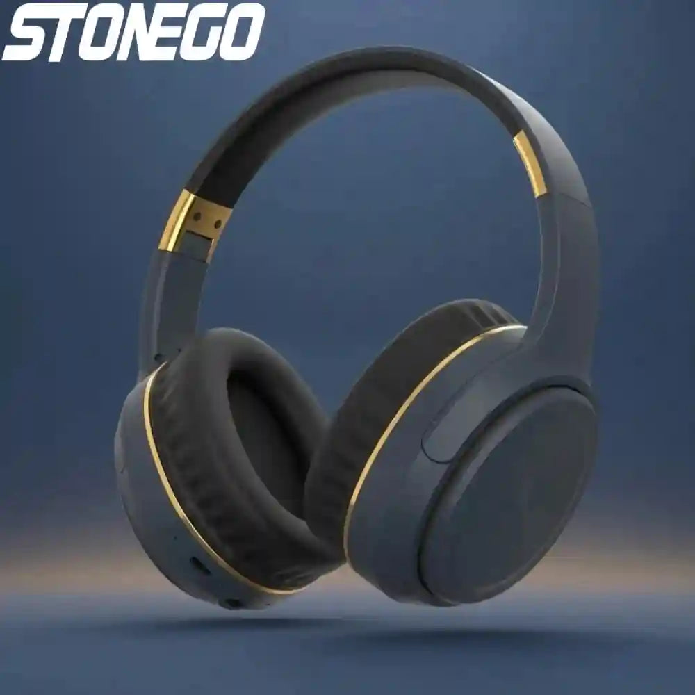 Wireless Foldable Over-Ear Headphones with Active Noise Cancellation Tidesmit