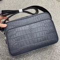 2022 New Designer Belly Crocodile Skin Men's Shoulder Bag Fashion Men Real Crocodile Bag High Quality Large Capacity Male Bag 45