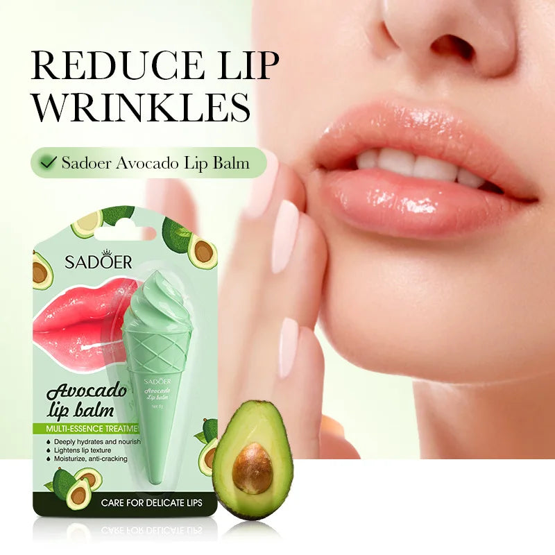 Moisturizing Lip Balm for Dry Lips - Cruelty-Free Nourishing Formula Lip Care Avocado Tidesmit