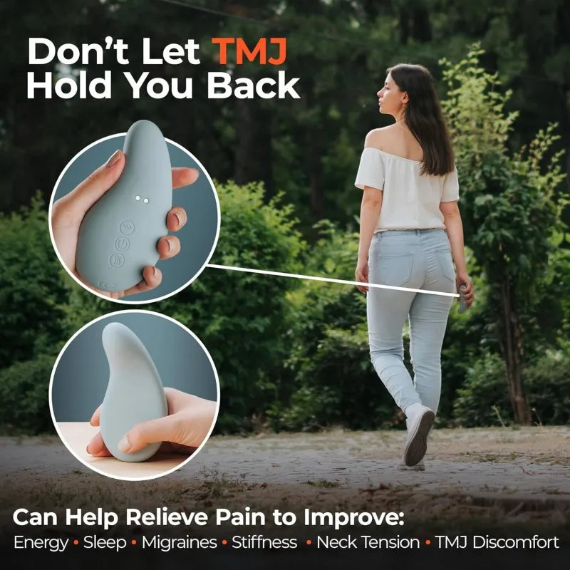 TMJ Jaw Massager for Neck Pain Relief - 10 Vibration Modes - Tidesmit Relaxation Treatment Tidesmit