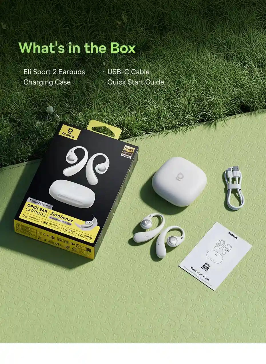 Wireless Sport Earbuds: Bluetooth 5.4 Hi-Res Open-Ear Headphones Tidesmit