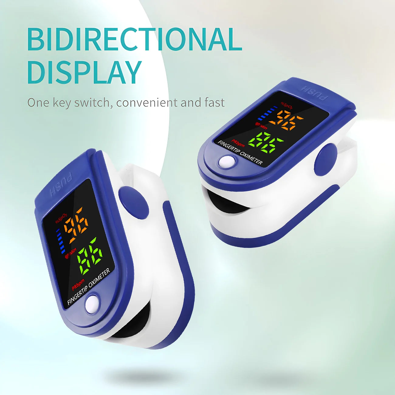 Finger Pulse Oximeter Infrared Fever Thermometer Digital LCD Infant Adult Non-contact Laser Body Temperature Ear Thermometer