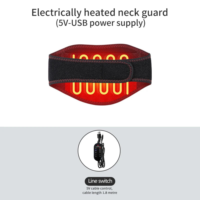 Electric Neck Massager with Heat and Vibration - Tidesmit Recovery Tool Fascia Gun 5V-Heating Tidesmit