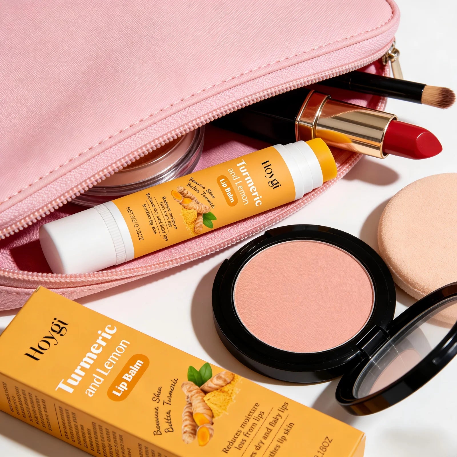 Turmeric Lemon Lip Balm for Dark Lips | Moisturizing Treatment Lip Care Tidesmit
