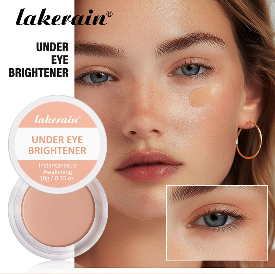 Tidesmit Lakerain hydrating under eye concealer cream shade swatch for dark circle color correction
