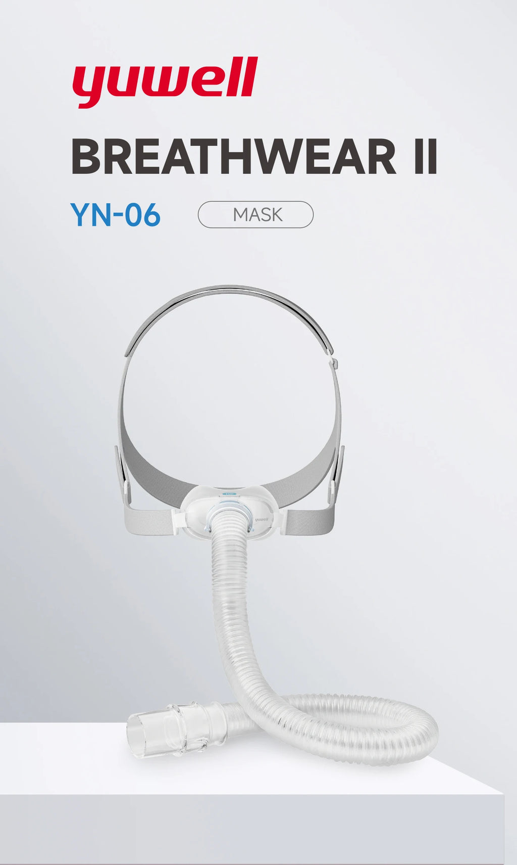 Yuwell CPAP Nasal Pillow Mask YN06 Breathwear Sleep Apnea Mask with Headgear M L Adjustable Anti Snore Stopper Medical Grade