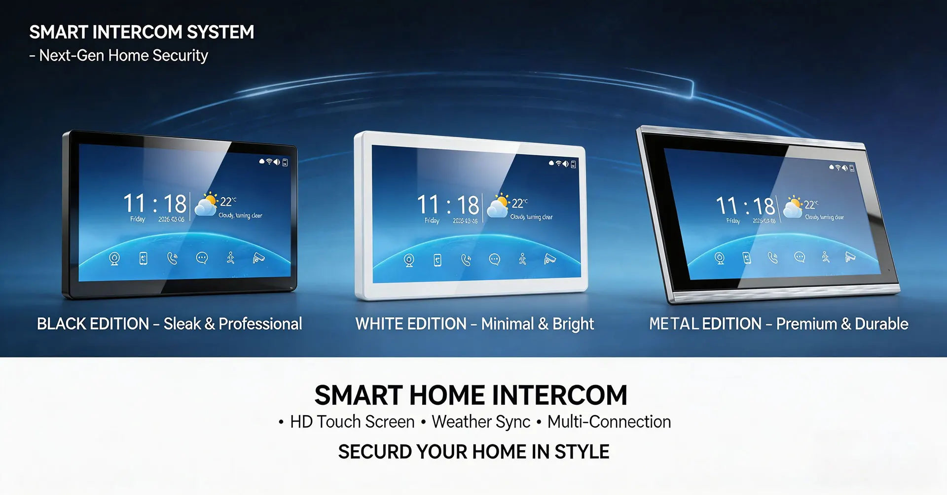 ANJIELO Doorbell Video Intercom System 5IN1 Unlock Tuya Smart Digital Frame Background Music Detection Preview NEW 2026