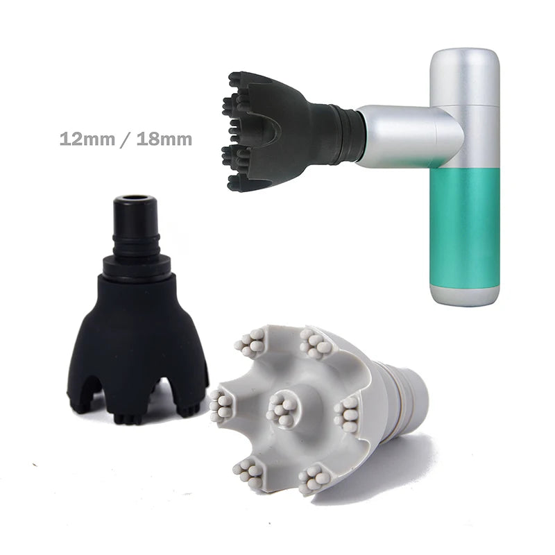 Massage Gun Replacement Heads | Deep Tissue Recovery Set | 12-19mm Fascia Gun Tidesmit