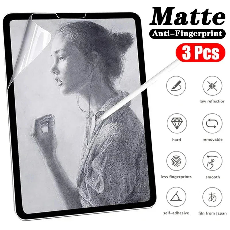 Paper Screen Protector for iPad - Matte Drawing Film by Tidesmit Tidesmit