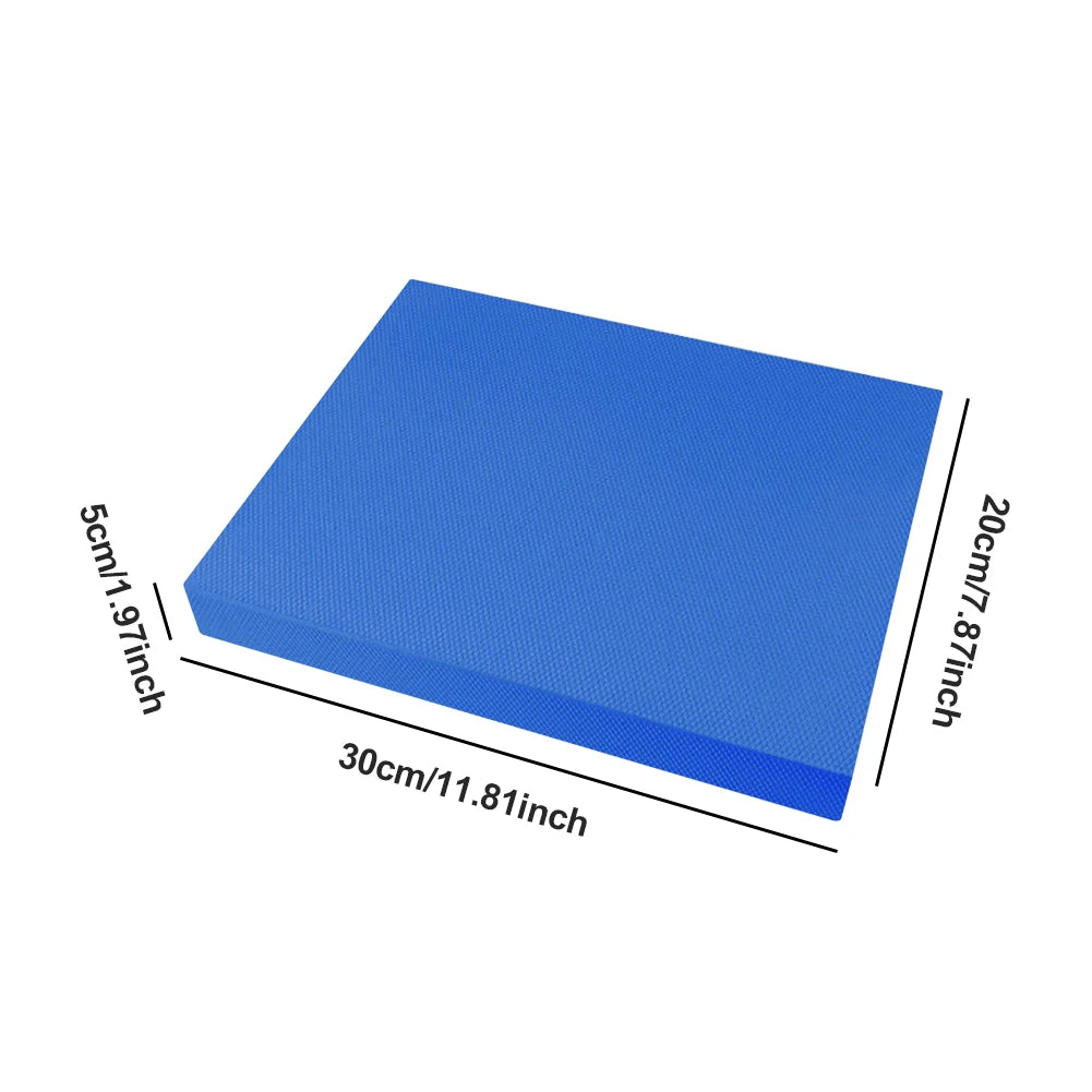 Yoga Balance Pad Thickened Exercise Balance Pad Fitness Balancing Pad Foam Cushion Mat for Yoga Pilates Stretching