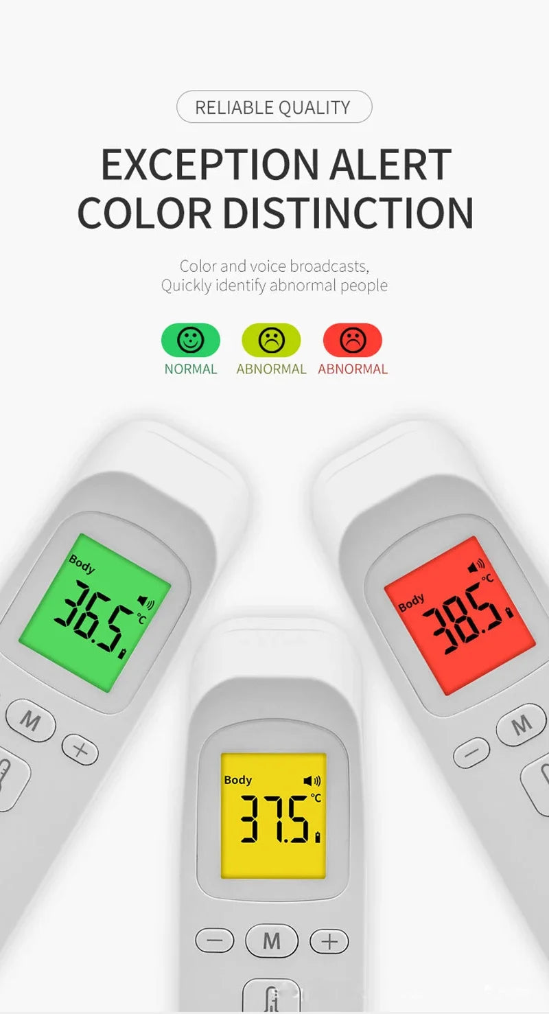 Non-contact Laser Body Temperature Ear Thermometer Oximeter Infrared Fever Thermometer Medical Household Digital Infant Adult
