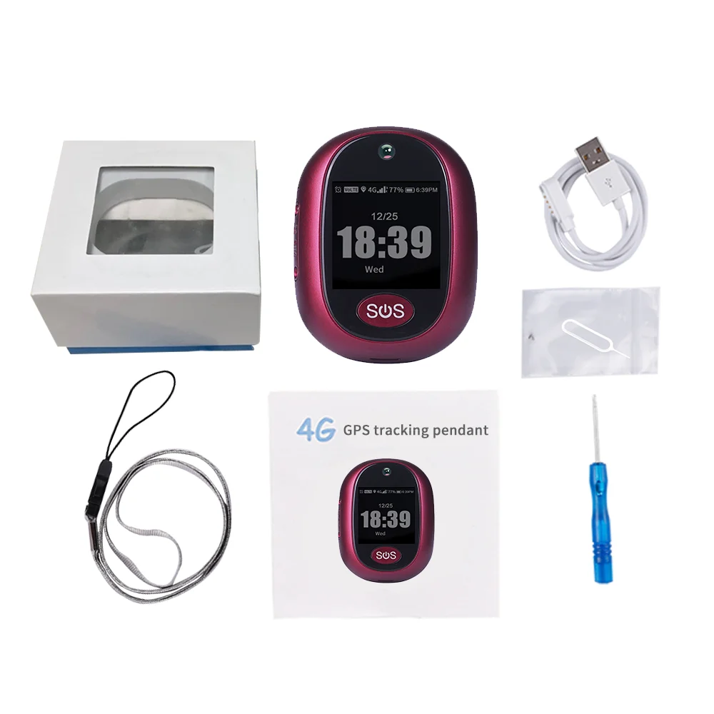 2026 Elder 4G Smart Watch V45 Touch GPS Tracker WIFI SOS GPS Tracking Pendant  gps Tracker Alarm Talking Clock IP 67 Waterproof