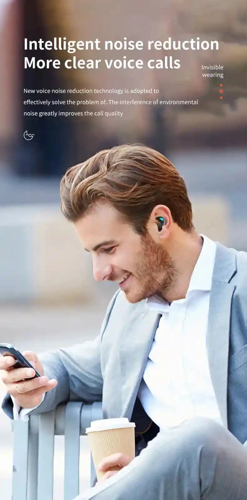 Wireless Sleep Earbuds - Active Noise Cancellation for Better Rest Tidesmit