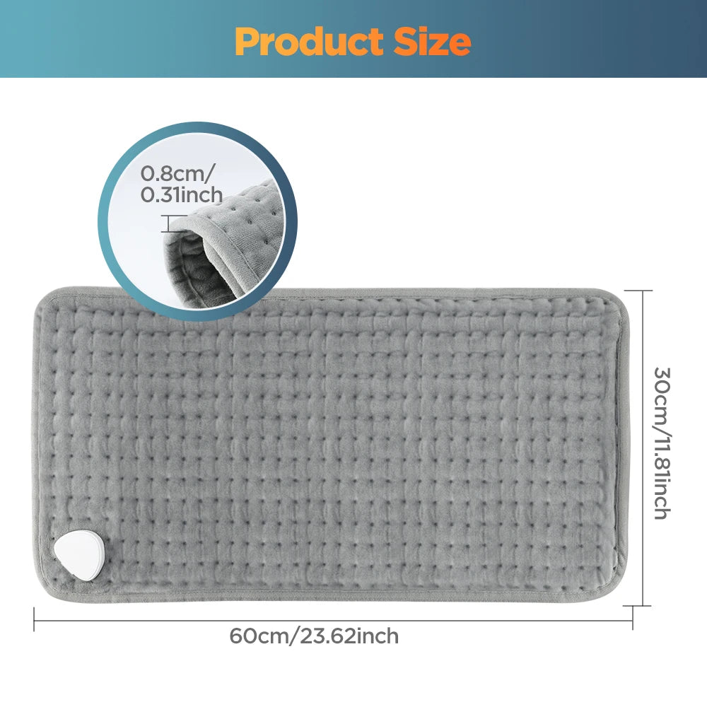 Electric Heating Pad for Muscle Relief - 10 Heat Settings & 4 Timers Body Shaping Massage Equipment Tidesmit