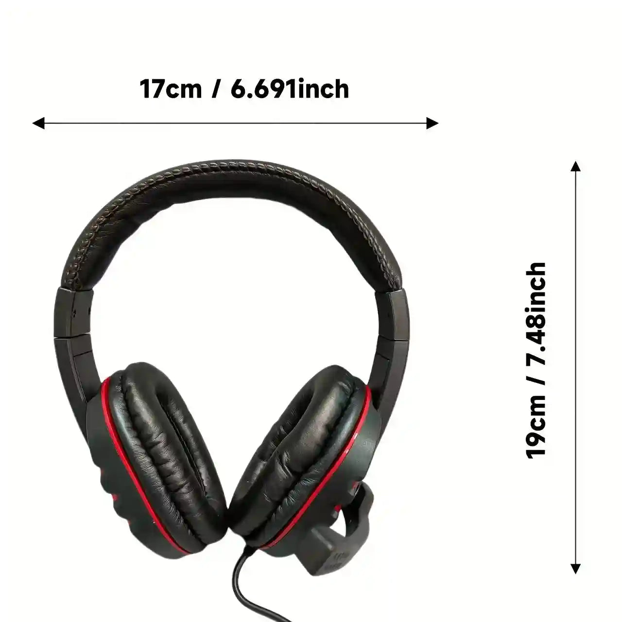 Wired Gaming Headset with Noise Reduction - Red | Tidesmit Tidesmit