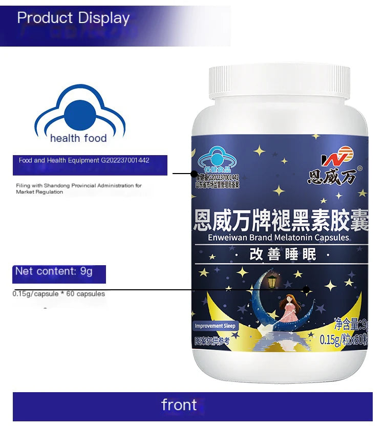 Promote Sleep, natural formula Dietary Supplement, Healthy deep sleep, permanent sleep, natural sleep,Melatonin & Vitamin B6