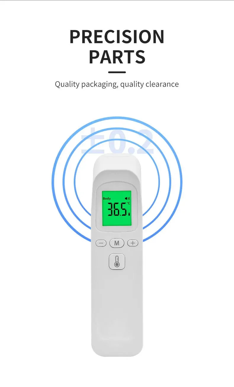 Non-contact Laser Body Temperature Ear Thermometer Oximeter Infrared Fever Thermometer Medical Household Digital Infant Adult