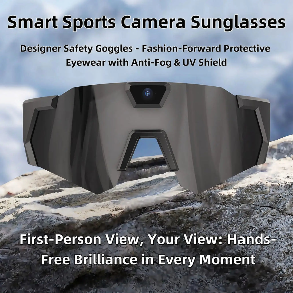 Smart Cycling Glasses with HD Camera - Windproof Sports Eye Protection Tidesmit