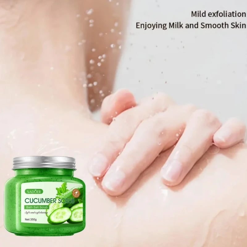 Cucumber Exfoliating Body Scrub – Natural Moisturizing Gel 350g Scrubs Treatments Tidesmit