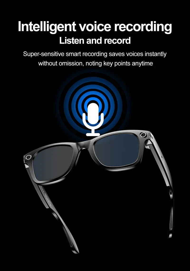 Tidesmit Smart Audio Glasses with AI Camera and Spatial Bluetooth Connectivity Tidesmit