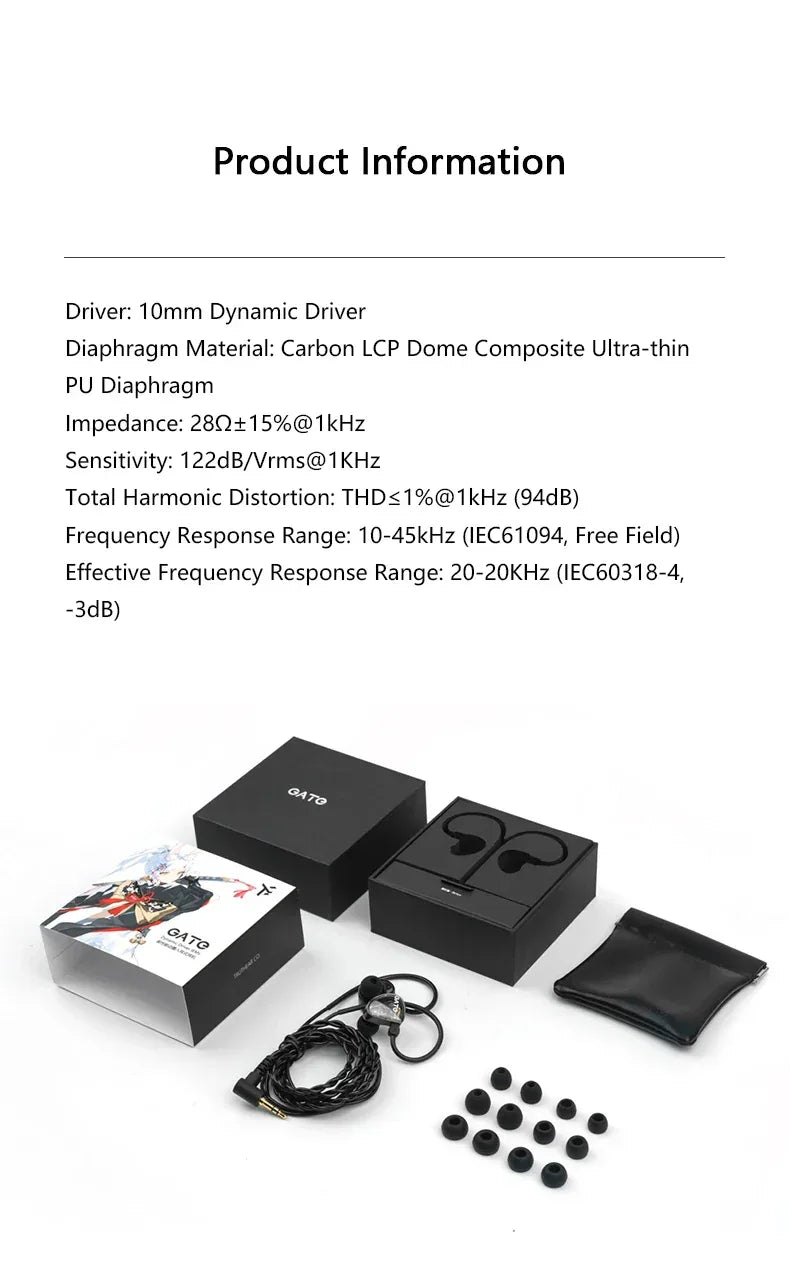 TRUTHEAR GATE In-Ear Monitors Dynamic Driver Wired Audio - Tidesmit Tidesmit